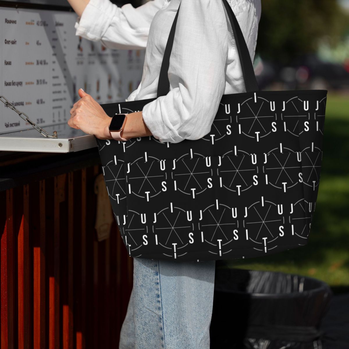 Yoga Fitness Jiu Jitsu - Jiu Jitsu BJJ Circle Borsa tote