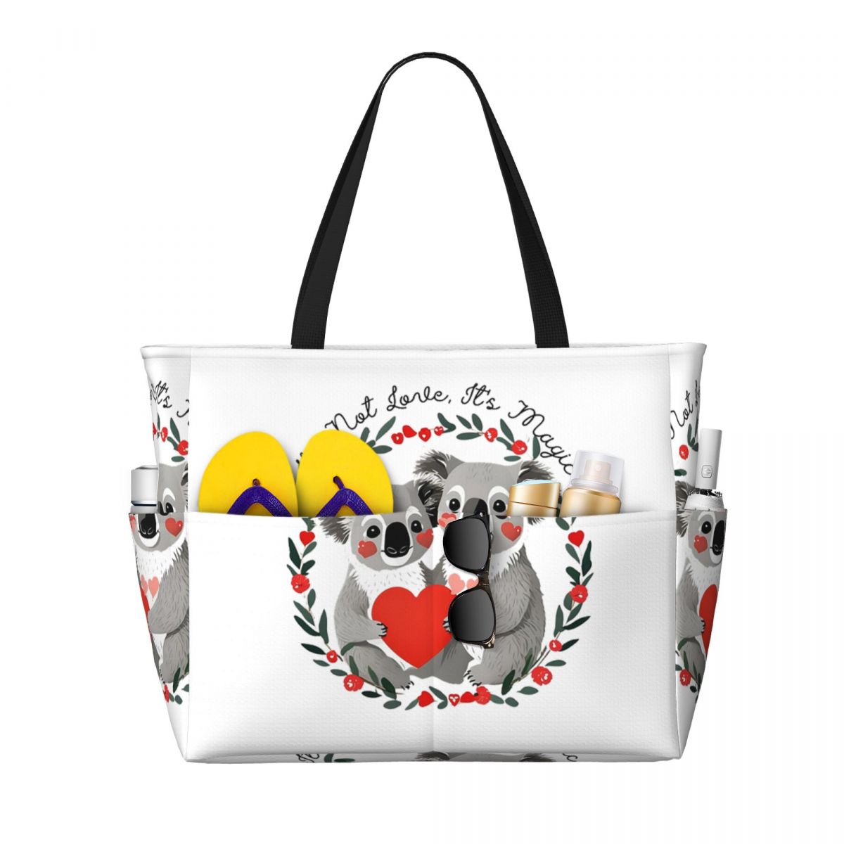 Yoga Fitness Merch - Borsa da Spiaggia Koala 'Love Redefined'