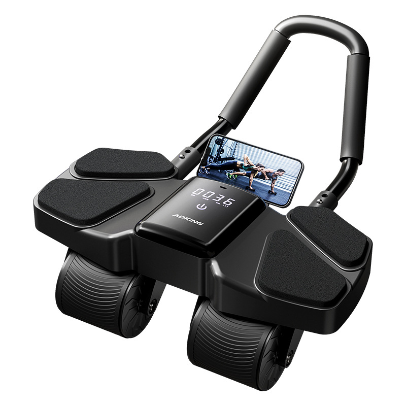 Ab Wheel Roller - Rullo Addominale a Quattro Ruote con