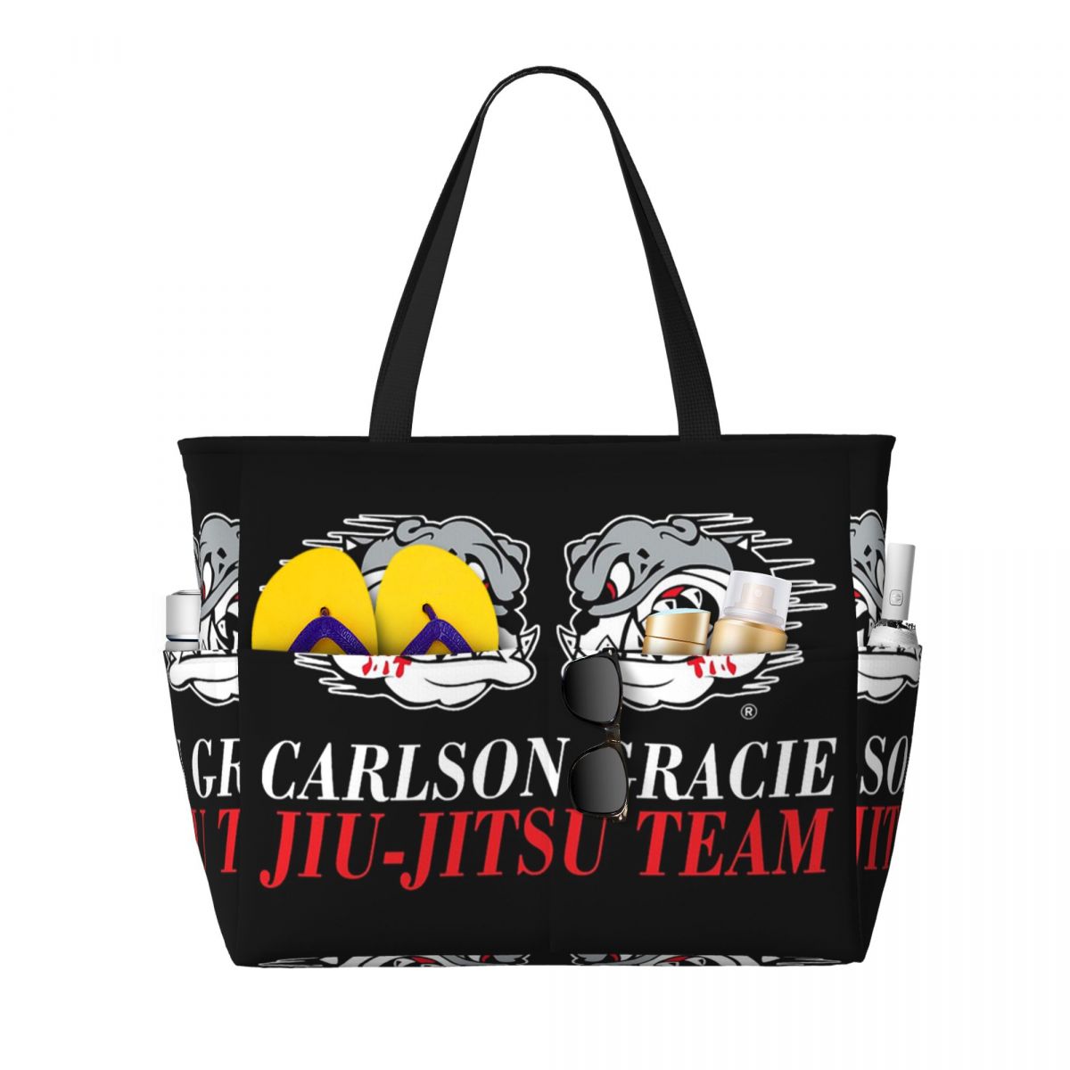 Yoga Fitness Jiu Jitsu - Borsa da spiaggia con logo Carlson