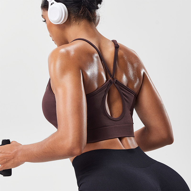 Yoga Fitness Body - Reggiseno sportivo da donna con schiena