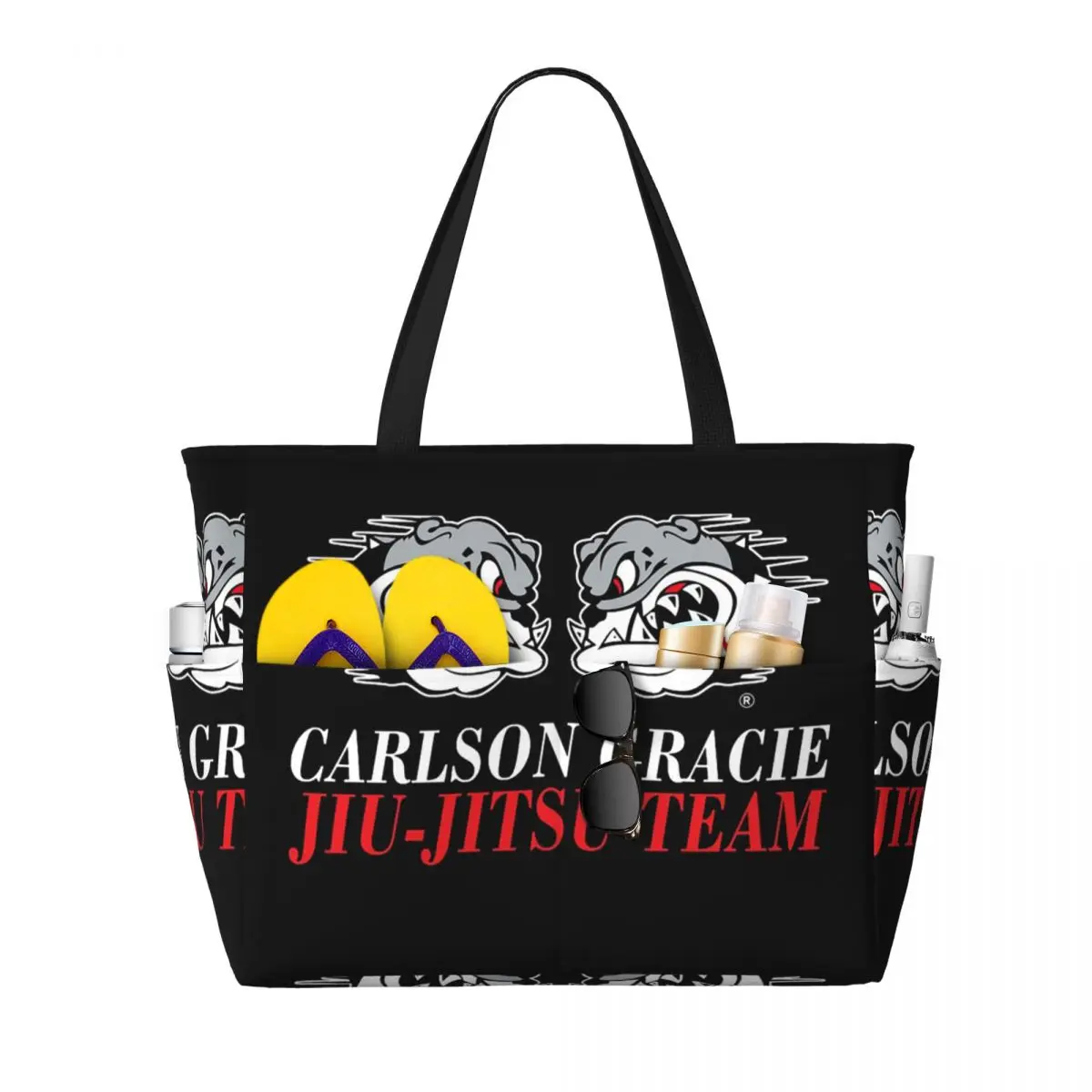 Yoga Fitness Jiu Jitsu - Borsa da spiaggia con logo Carlson