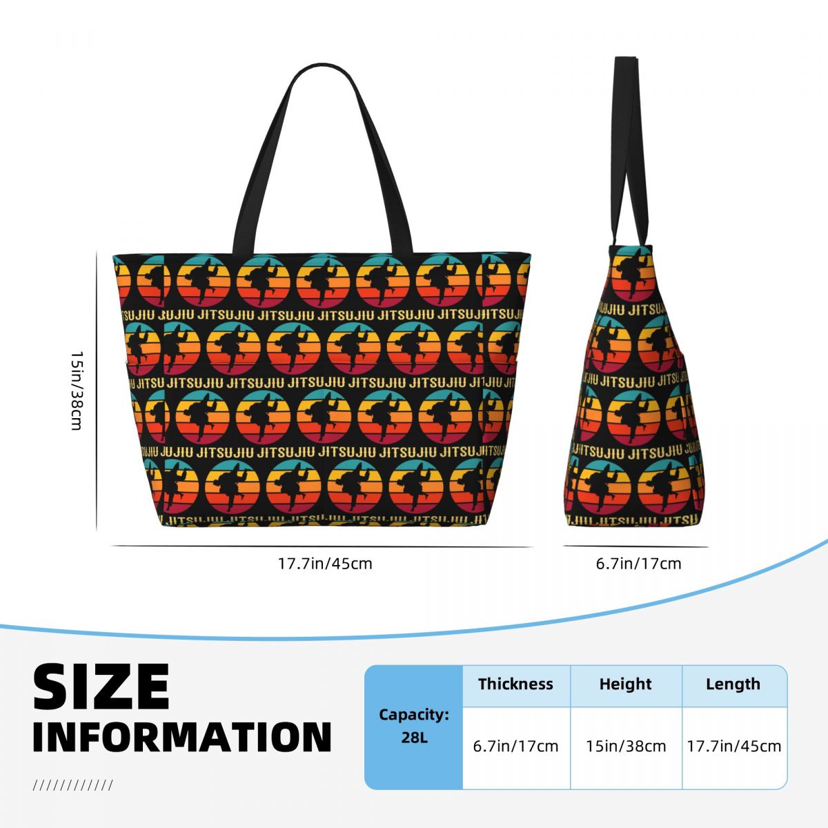 Borsa da spiaggia con design B - Yoga Fitness Jiu Jitsu recensione e prezzo