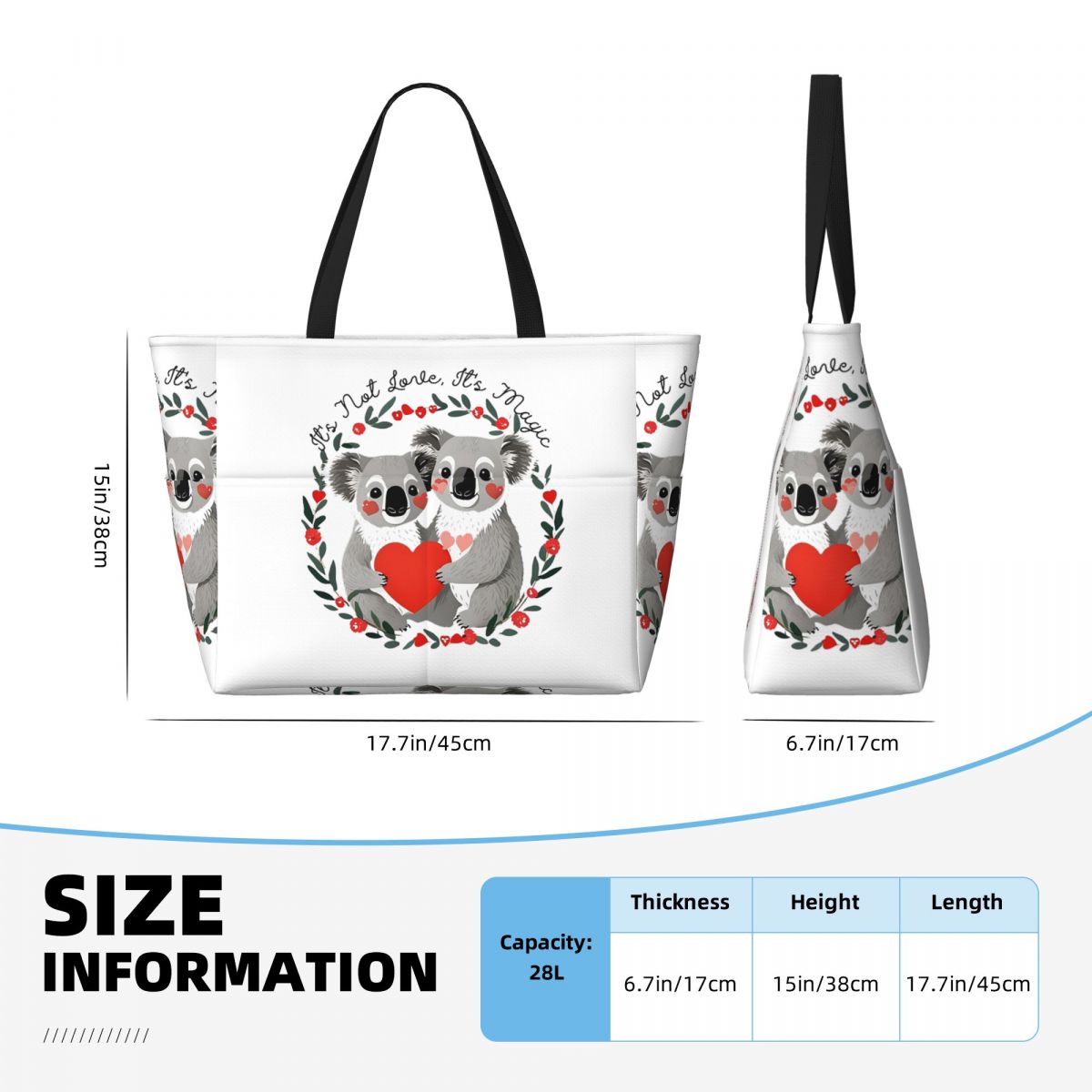 Borsa da Spiaggia Koala 'Love  - Yoga Fitness Merch recensione e prezzo