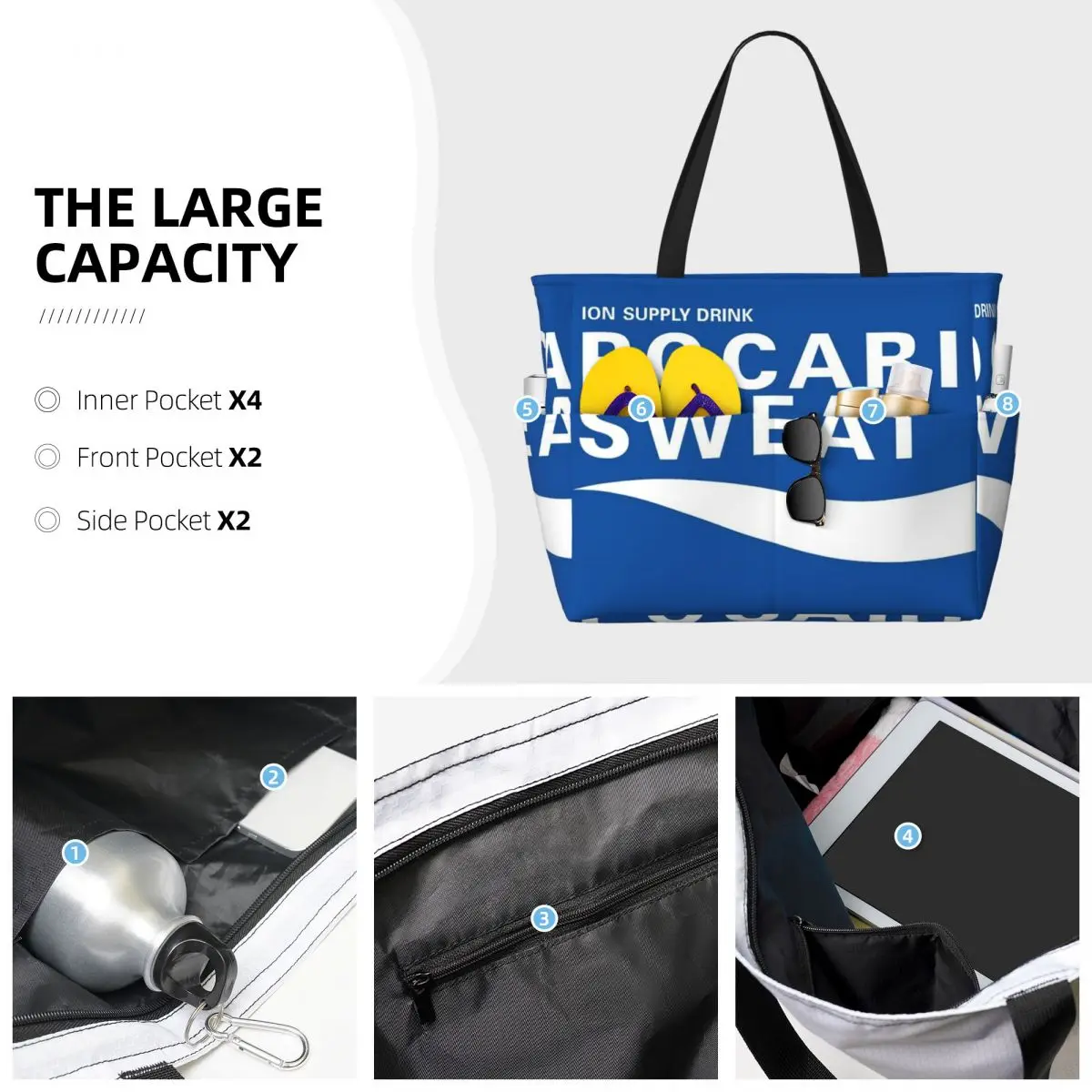 Borsa tote da spiaggia Pocari  - Yoga Fitness Merch recensione e prezzo