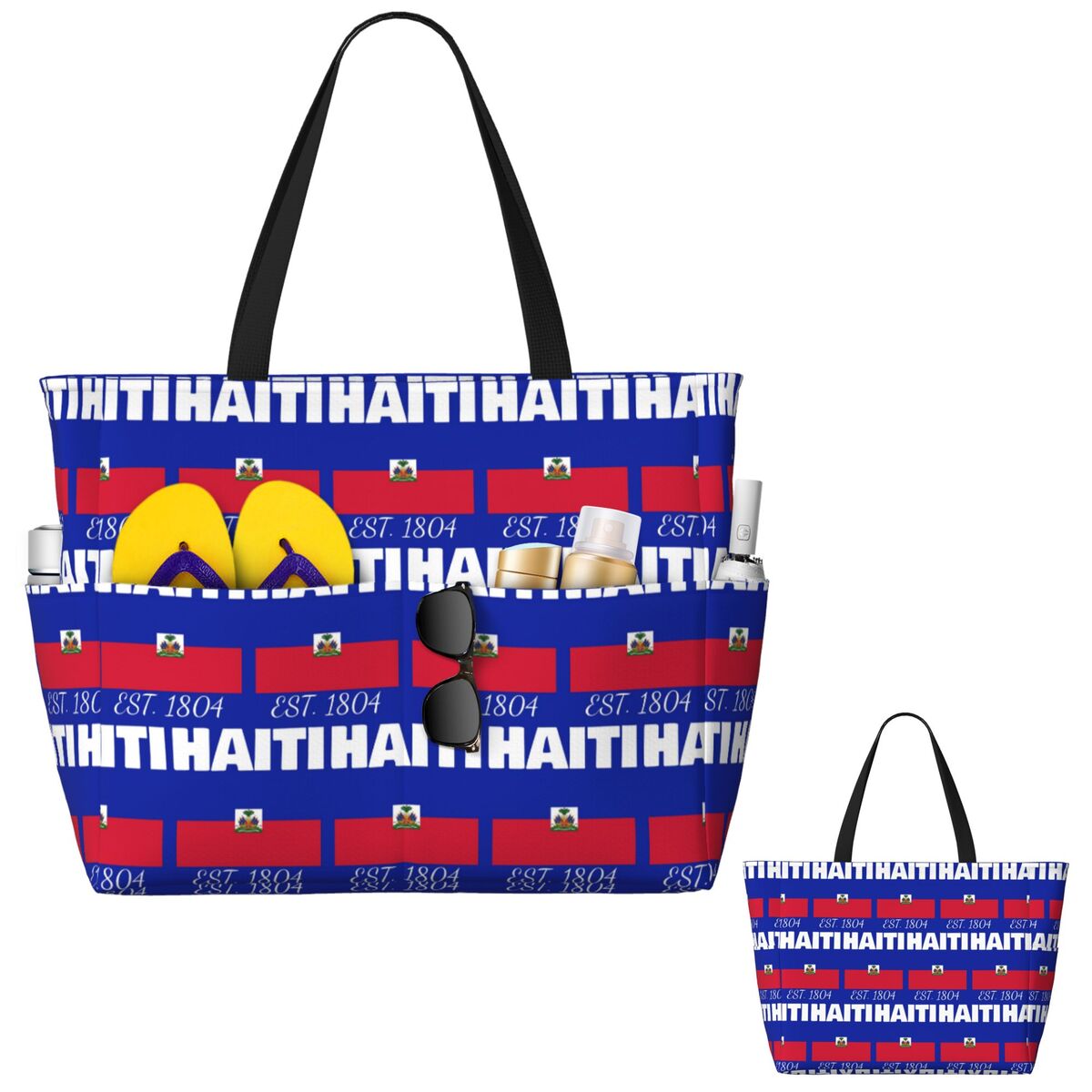 Haiti EST. Borsa da Spiaggia c - Yoga Fitness Merch recensione e prezzo