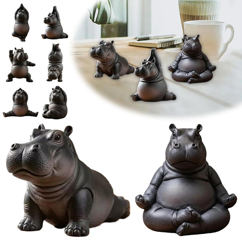 Statua di ippopotamo del maest - Yoga Fitness Model recensione e prezzo