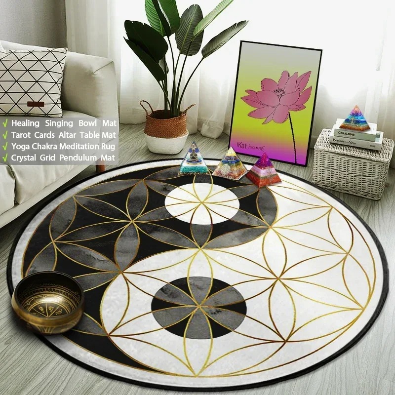 Yin Yang Taiji Tappeto rotondo - Yoga Fitness Model recensione e prezzo