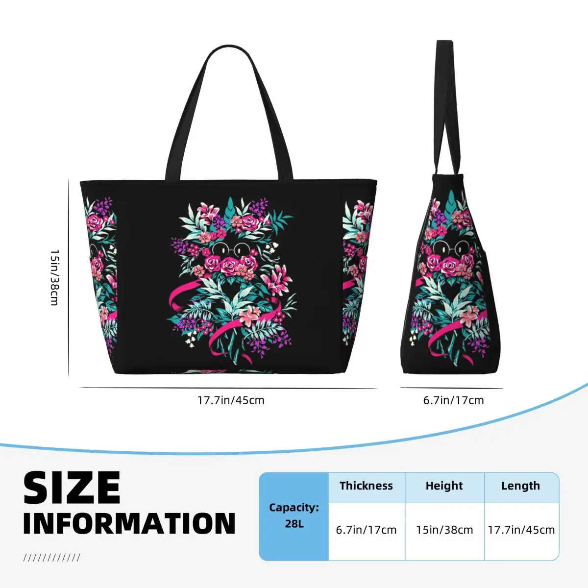 Borsa tote da spiaggia floreal - Yoga Fitness Merch recensione e prezzo