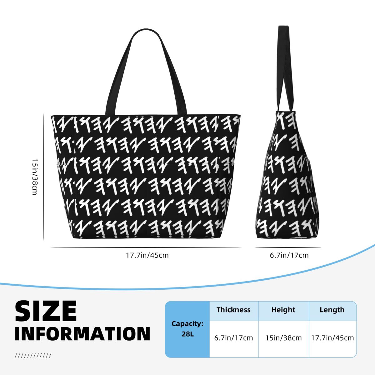 Borsa tote da spiaggia con nom - Yoga Fitness Name recensione e prezzo