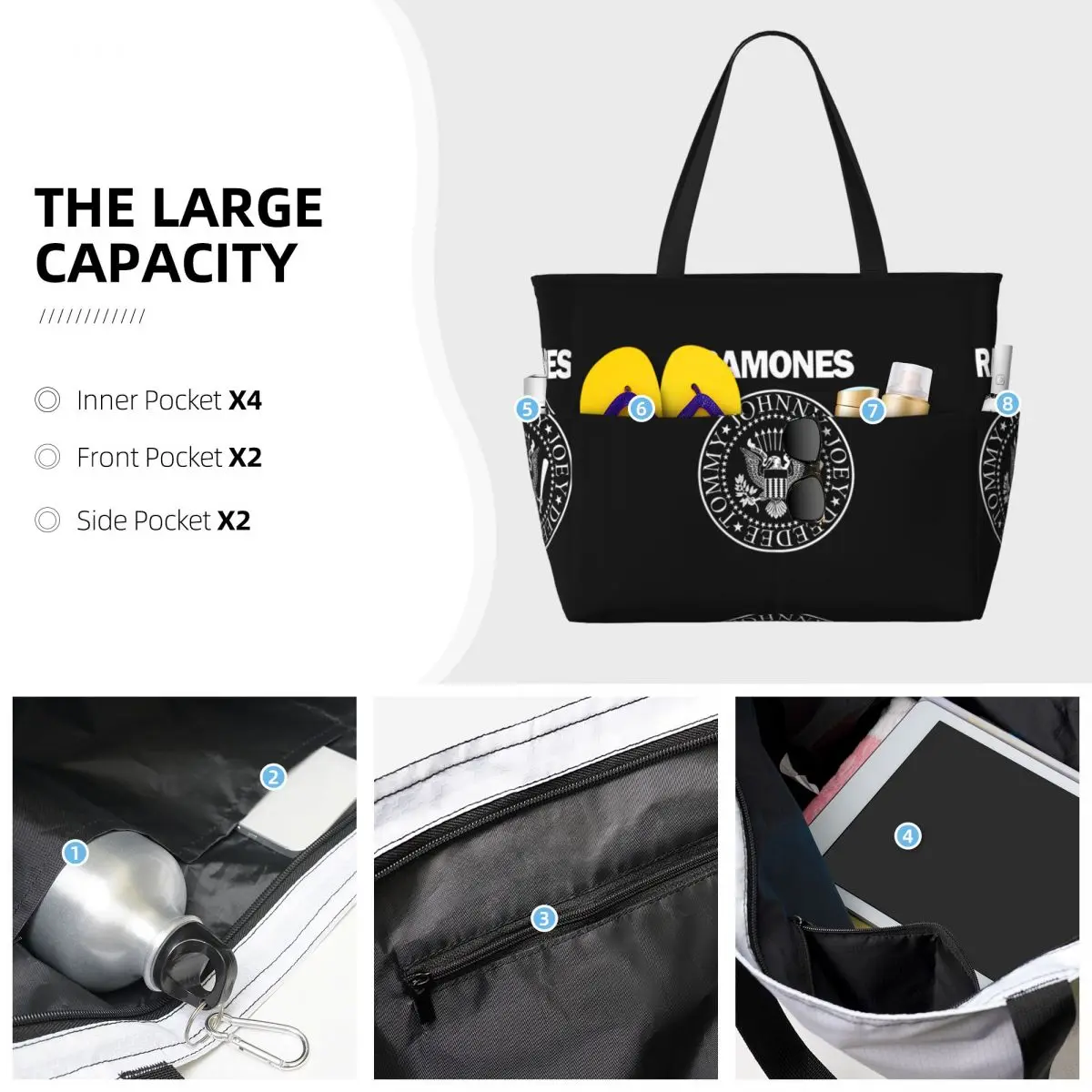 Borsa tote da spiaggia The Ram - Yoga Fitness Merch recensione e prezzo