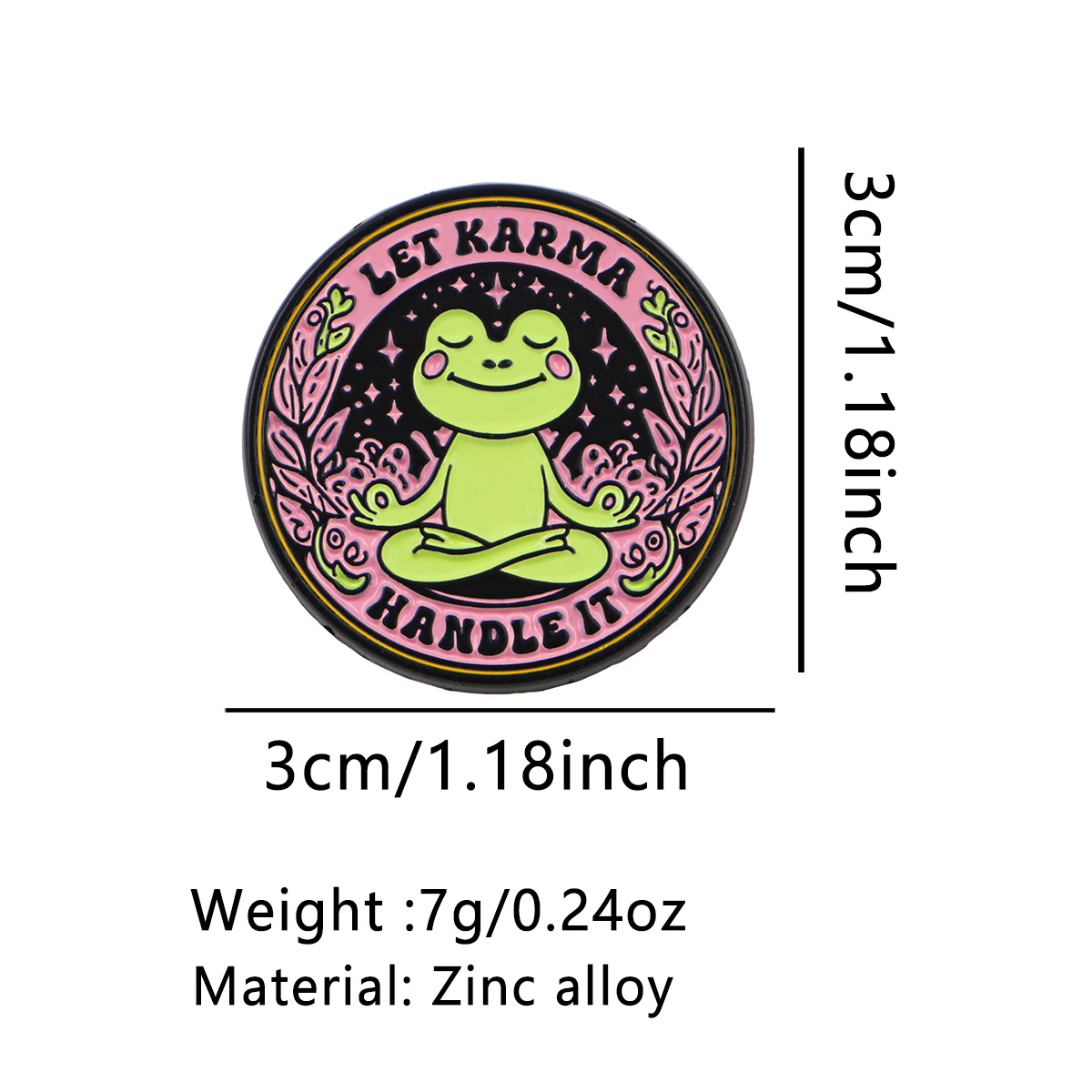 Spilla smaltata Yoga Frog LET  - Yoga Fitness Model recensione e prezzo